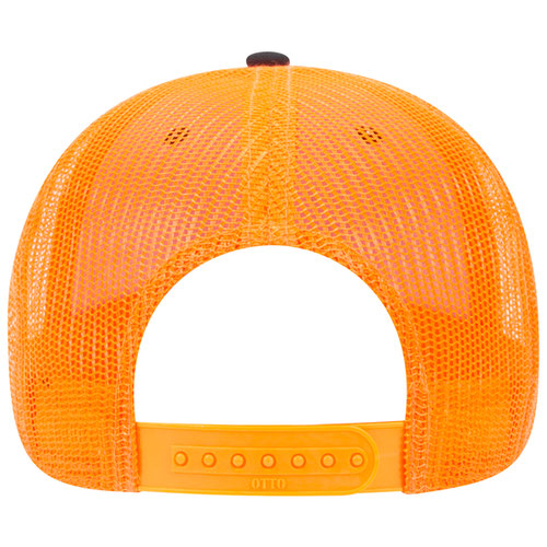 6 Panel Low Profile Mesh Back Trucker Hat - Neon Back