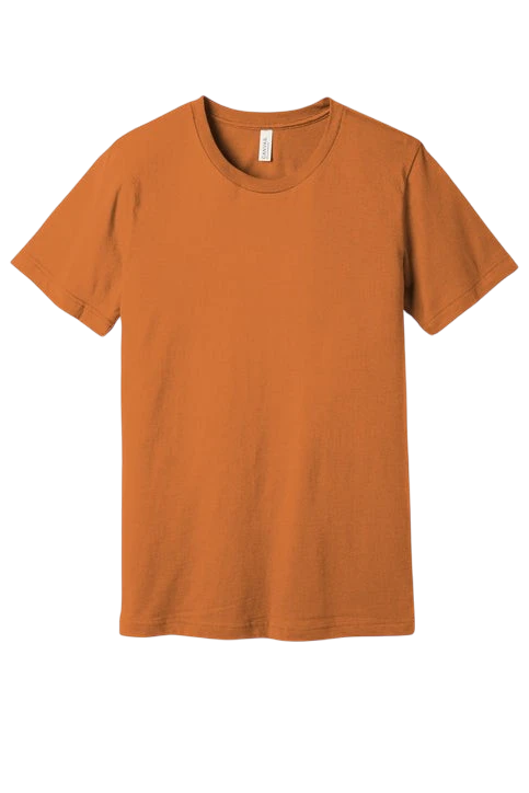 Bella + Canvas - Jersey Tee - Orange & Brown Color Options