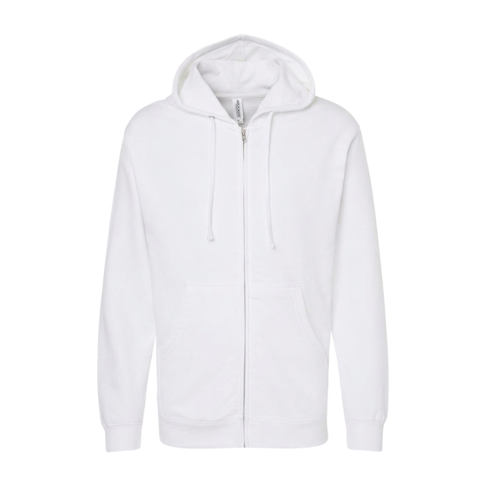 Midweight Full-Zip Hooded Sweatshirt
