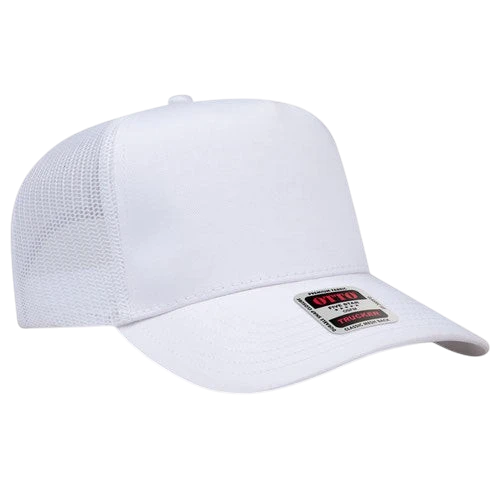 OTTO CAP® 5 Panel Mid Profile Mesh Back Trucker Hat