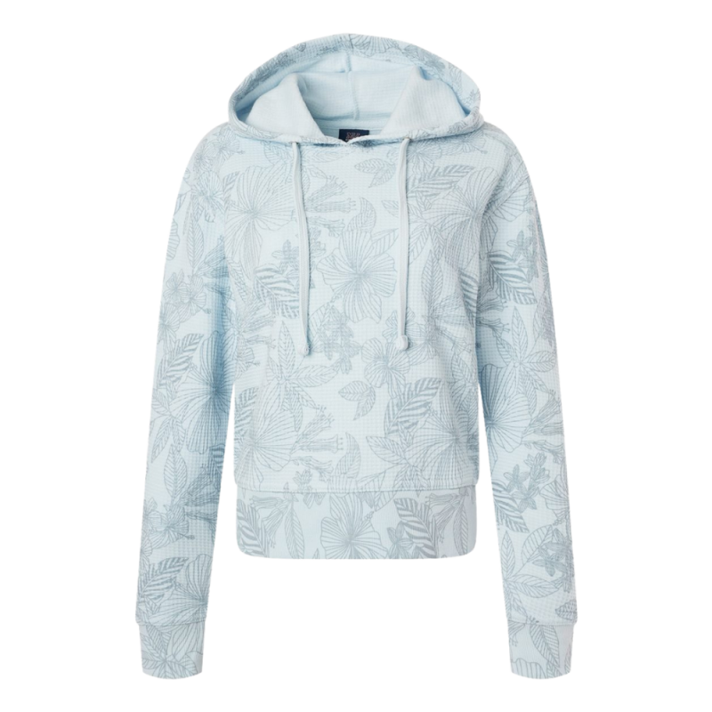 Floral Print Hooded Sweatshirt