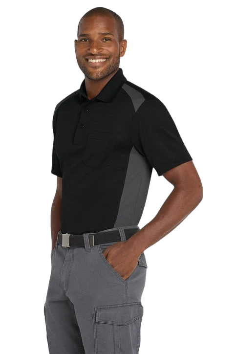 Two Way Colorblock Pocket Polo