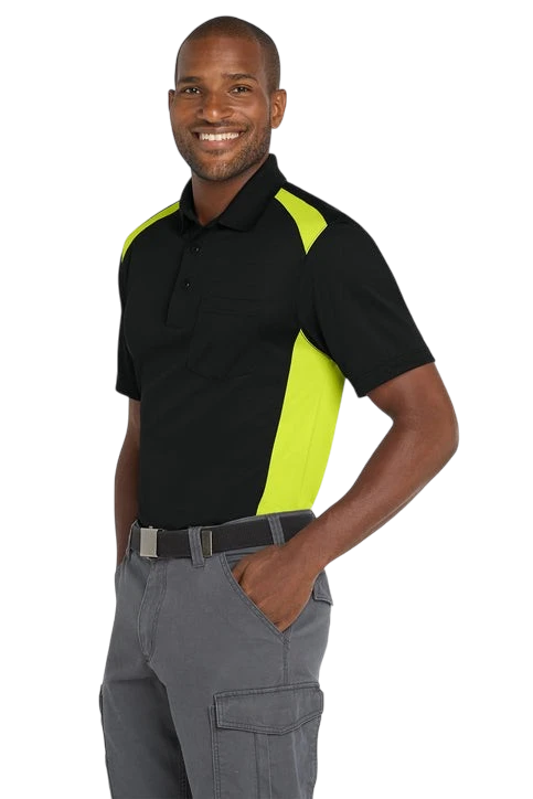 Two Way Colorblock Pocket Polo