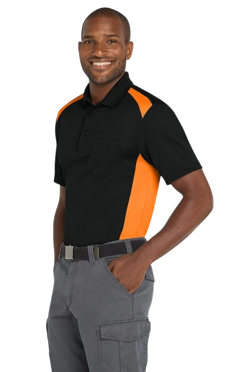 Two Way Colorblock Pocket Polo
