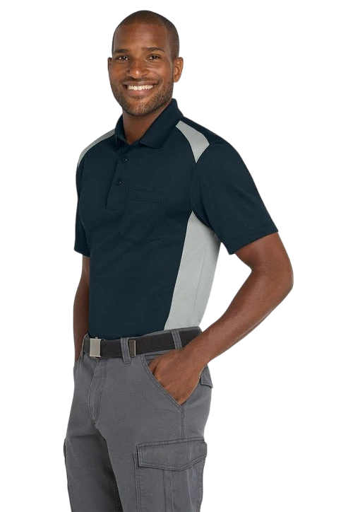 Two Way Colorblock Pocket Polo