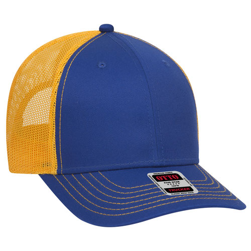 6 Panel Low Profile Mesh Back Trucker Hat - Back Split