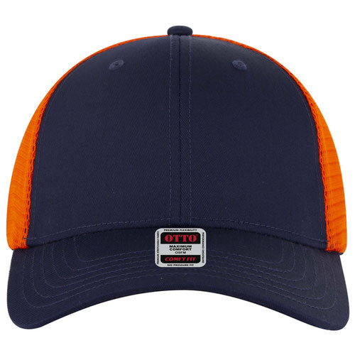 COMFY FIT 6 Panel Low Profile Mesh Back Trucker Hat- Back Split