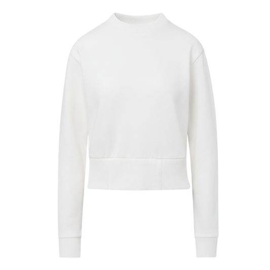 Women's Romi Cloud Fleece Crop Crewneck Sweatshirt - W22106