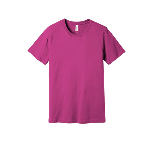 Bella + Canvas - Jersey Tee - Pink & Red Color Options