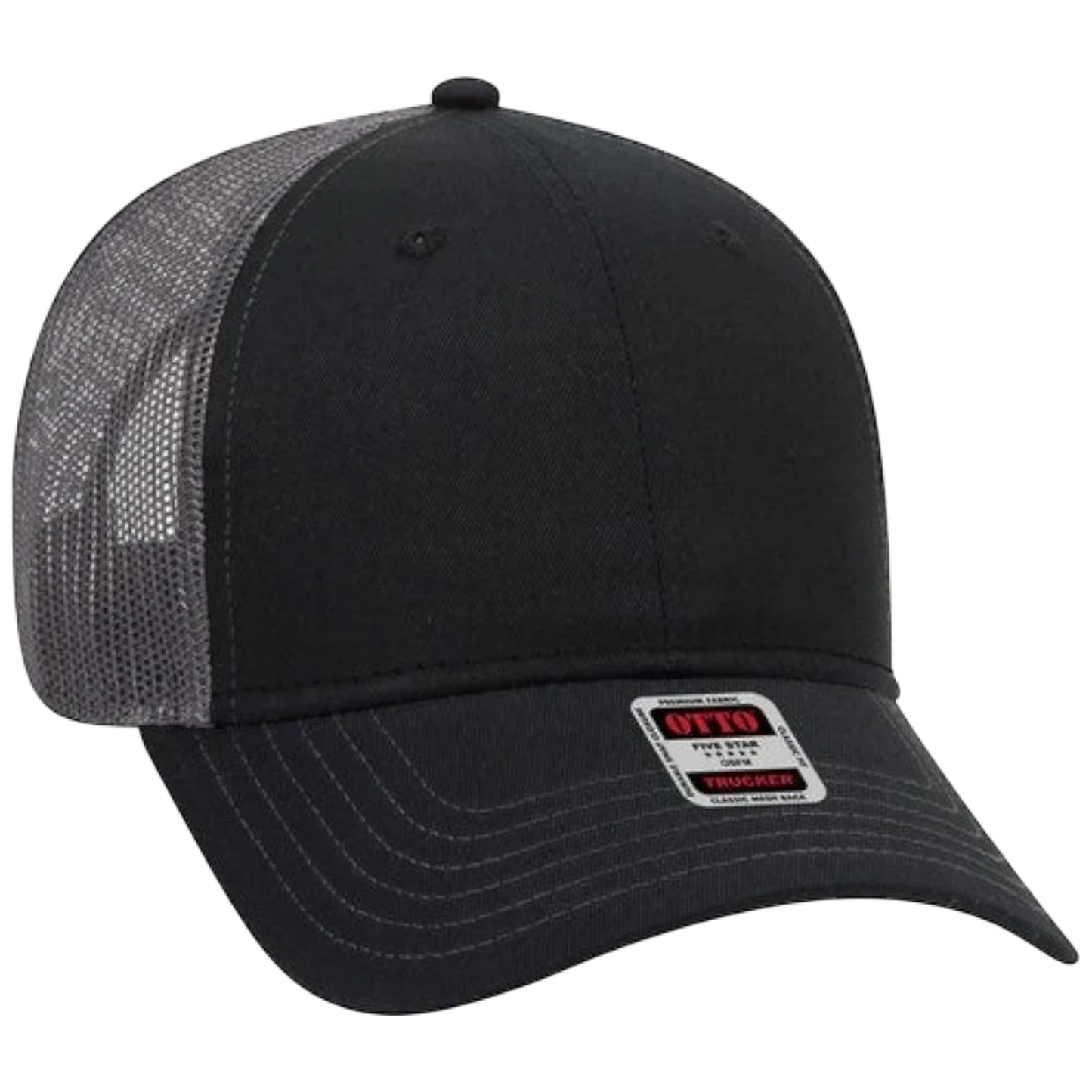 Otto 6 Panel Low Profile Mesh Back Trucker Hat