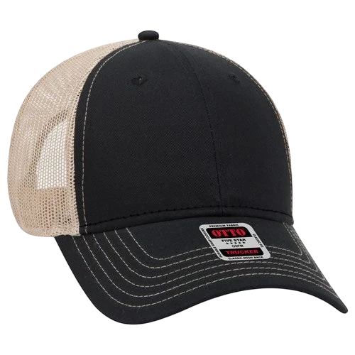 Otto 6 Panel Low Profile Mesh Back Trucker Hat