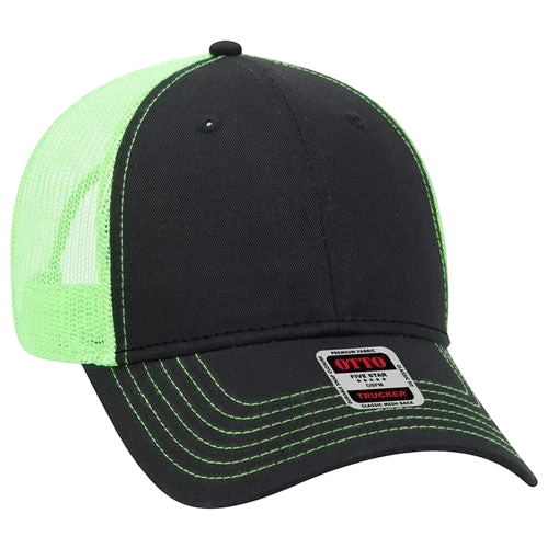Otto 6 Panel Low Profile Mesh Back Trucker Hat