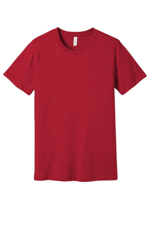 Bella + Canvas - Jersey Tee - Pink & Red Color Options