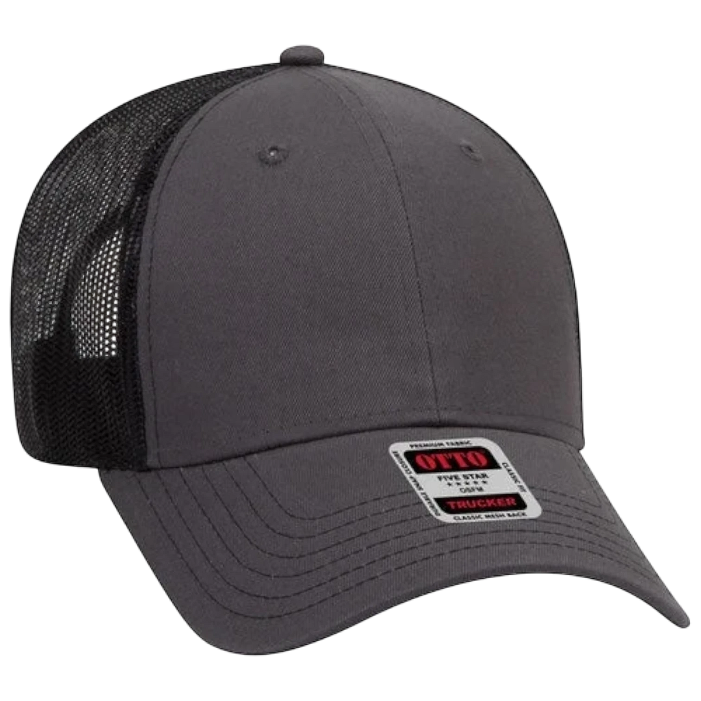 Otto 6 Panel Low Profile Mesh Back Trucker Hat