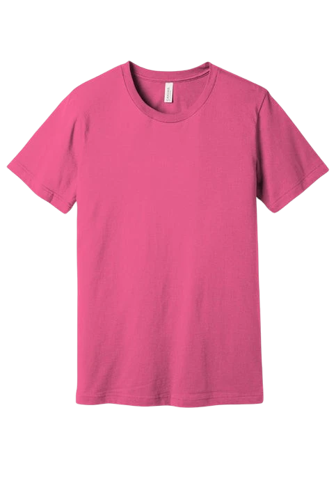 Bella + Canvas - Jersey Tee - Pink & Red Color Options