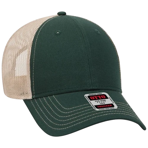 Otto 6 Panel Low Profile Mesh Back Trucker Hat