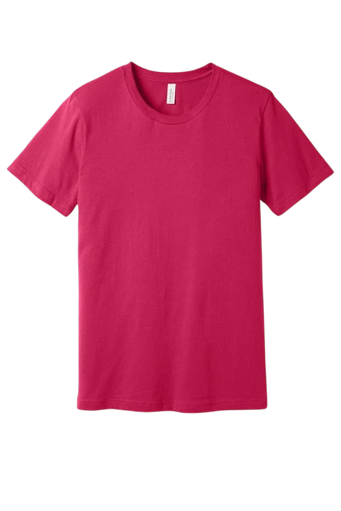 Bella + Canvas - Jersey Tee - Pink & Red Color Options