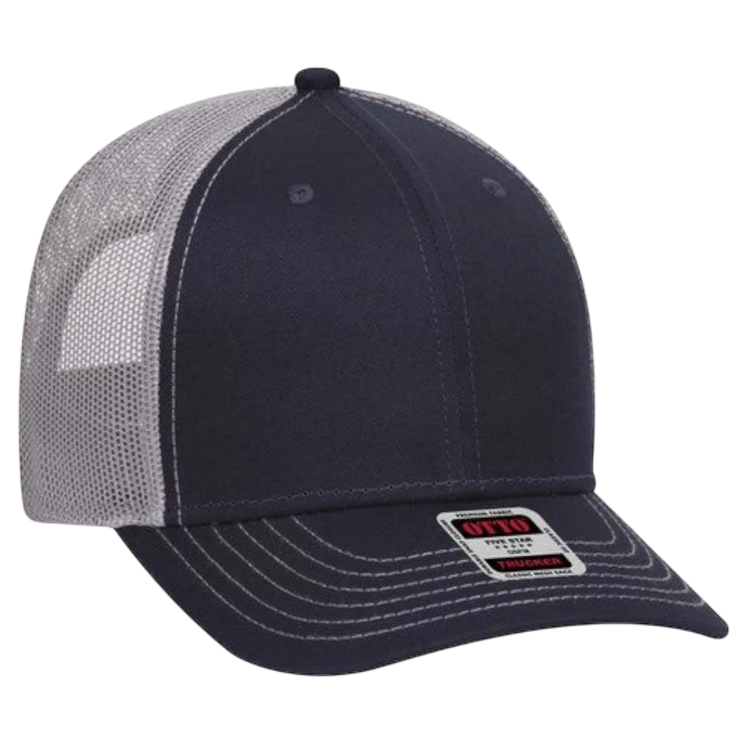 Otto 6 Panel Low Profile Mesh Back Trucker Hat