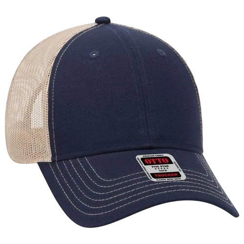 Otto 6 Panel Low Profile Mesh Back Trucker Hat