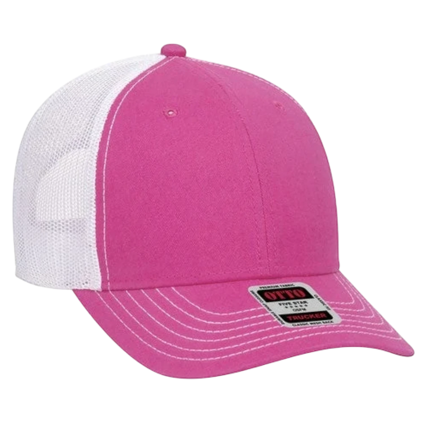 Otto 6 Panel Low Profile Mesh Back Trucker Hat