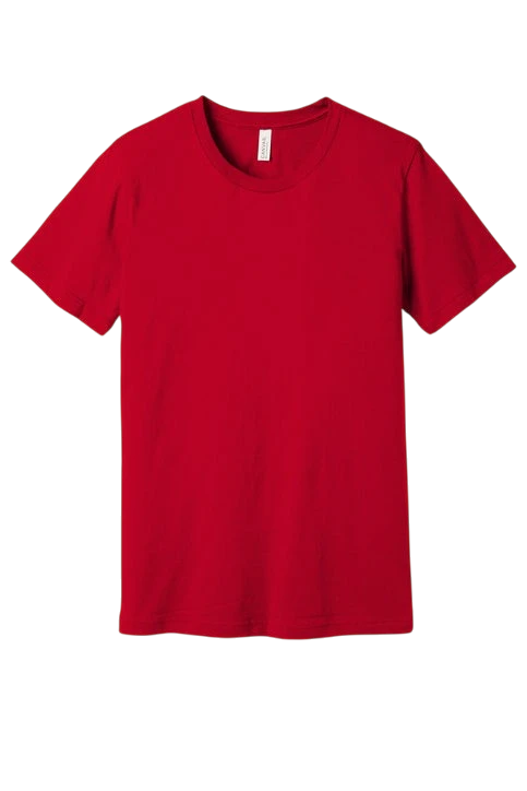 Bella + Canvas - Jersey Tee - Pink & Red Color Options