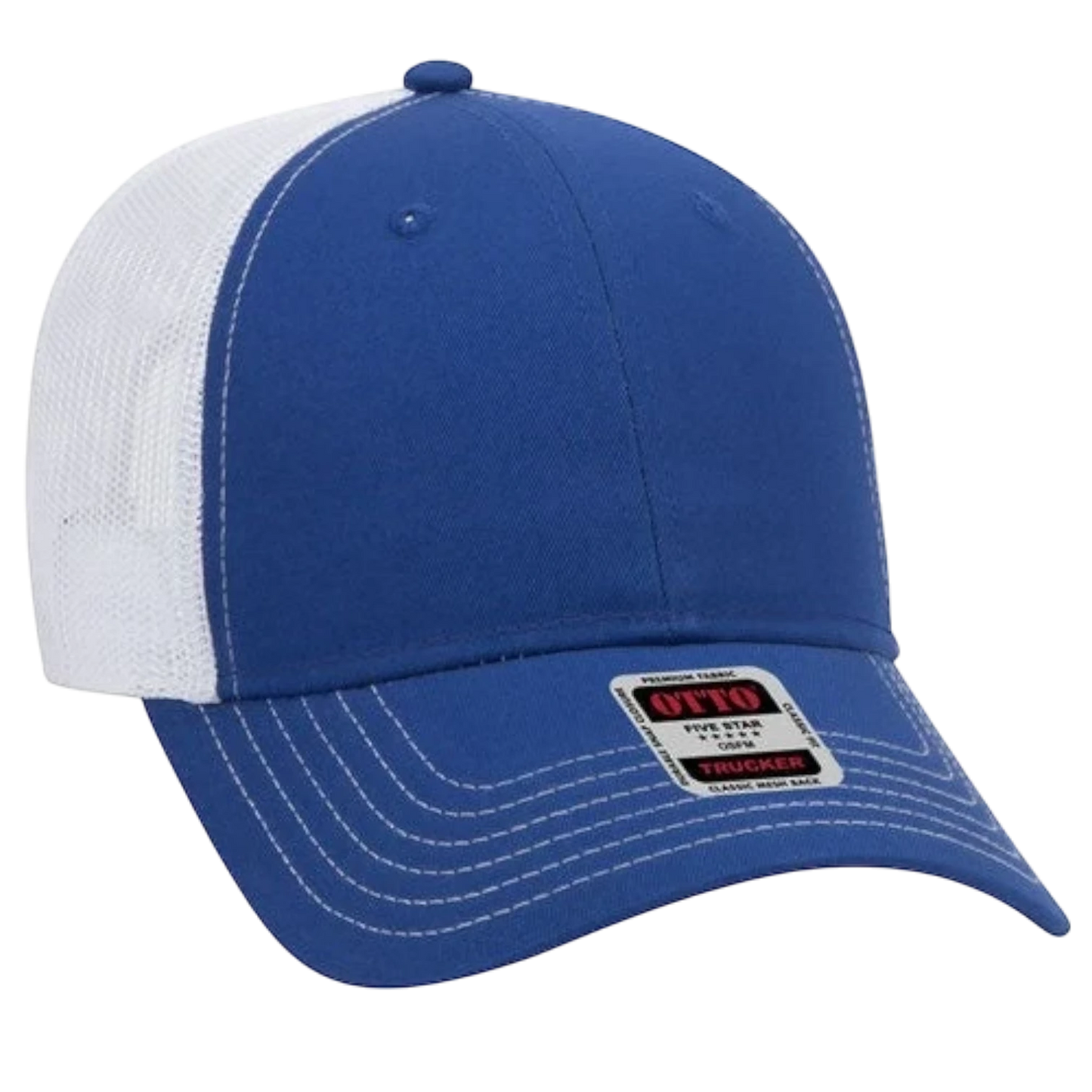 Otto 6 Panel Low Profile Mesh Back Trucker Hat
