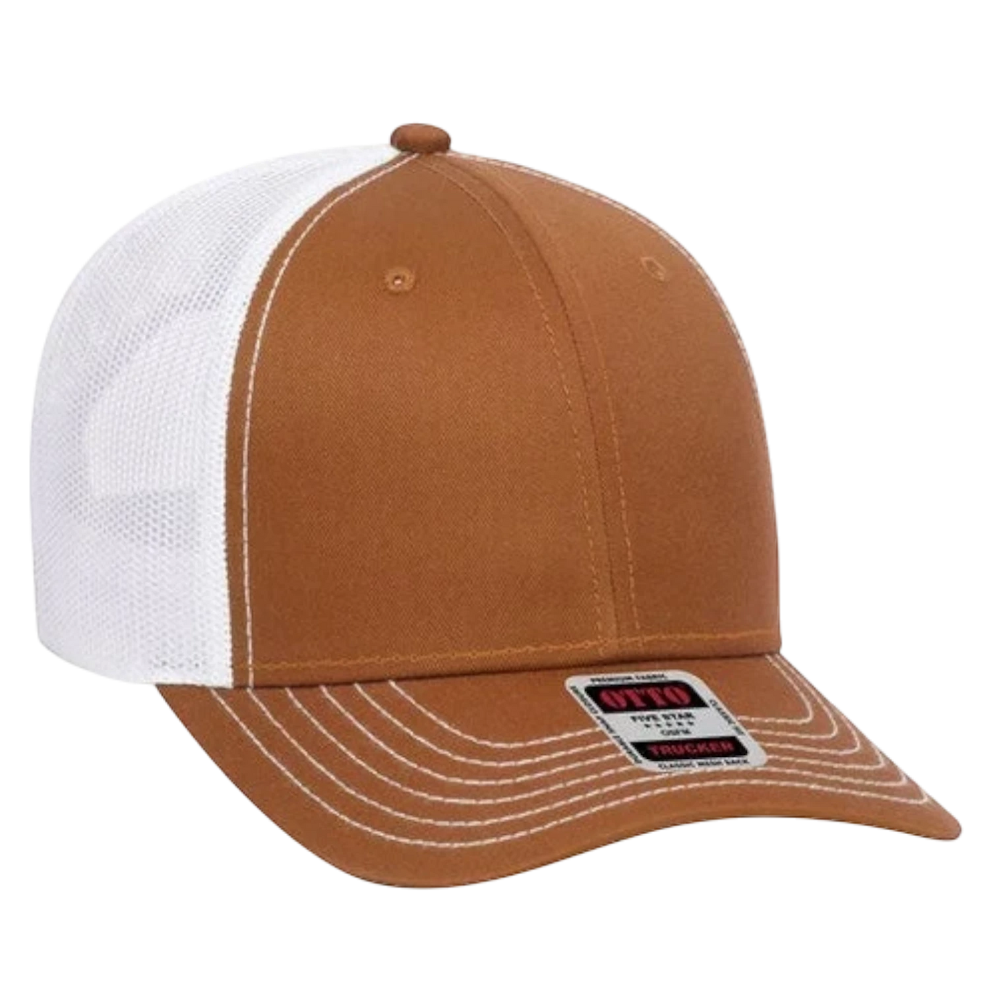Otto 6 Panel Low Profile Mesh Back Trucker Hat