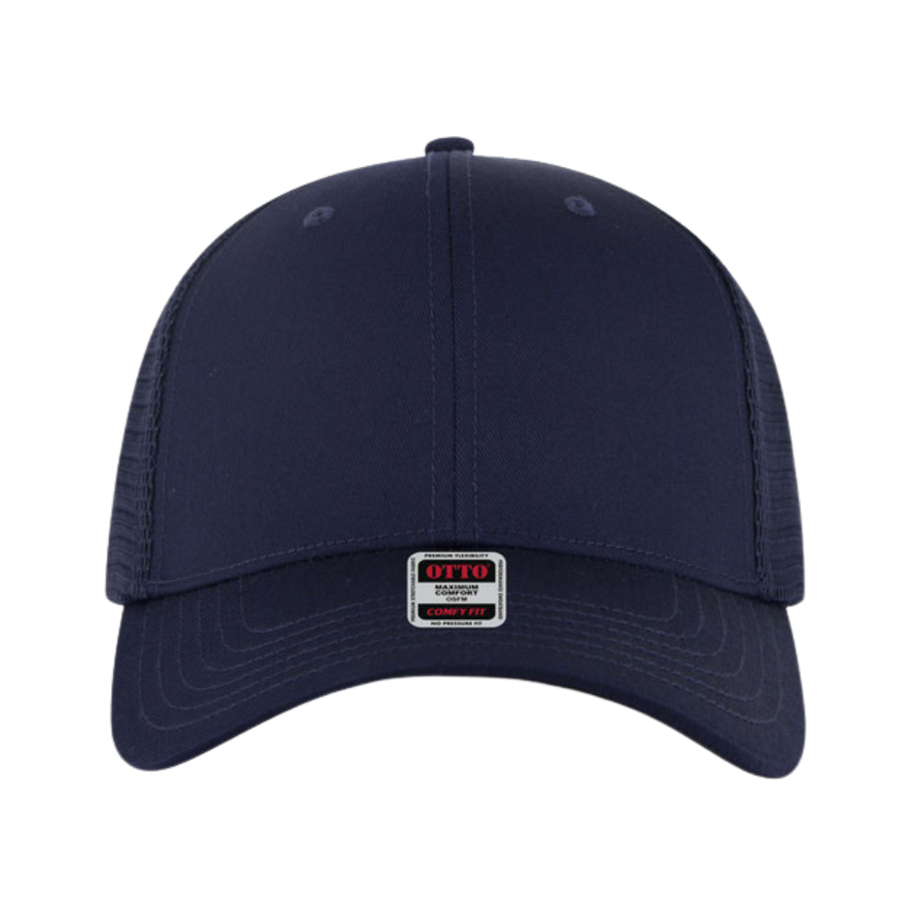 COMFY FIT 6 Panel Low Profile Mesh Back Trucker Hat- Solids