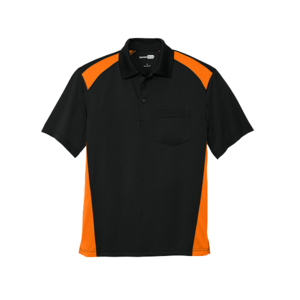 CornerStone® Select Snag-Proof Two Way Colorblock Pocket Polo