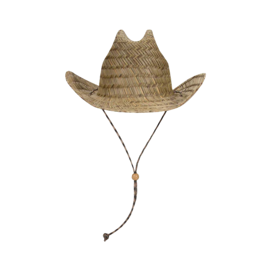 Straw Cowboy Hat w/Adjustable Cord
