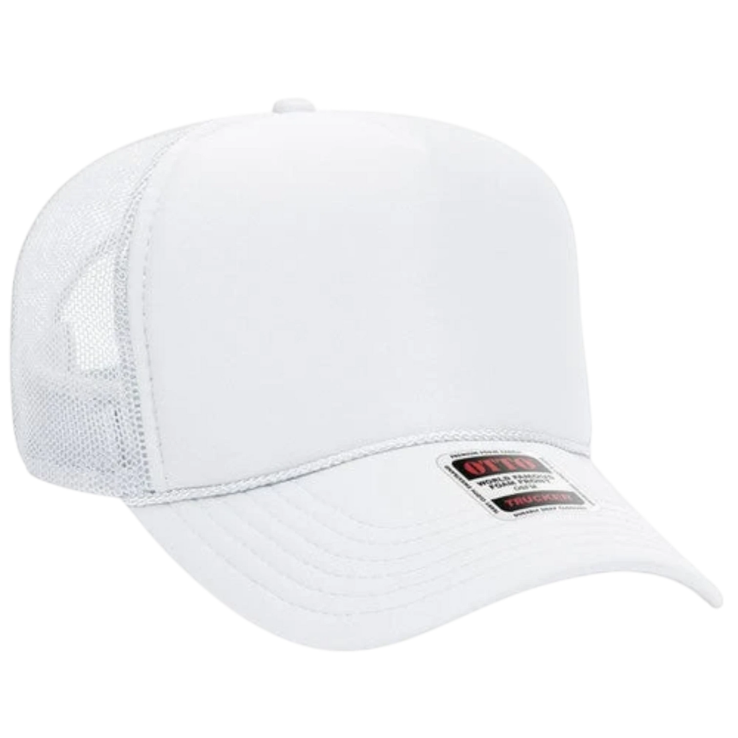 OTTO CAP® 5 Panel Mid Profile Foam Front Mesh Back Trucker Hat