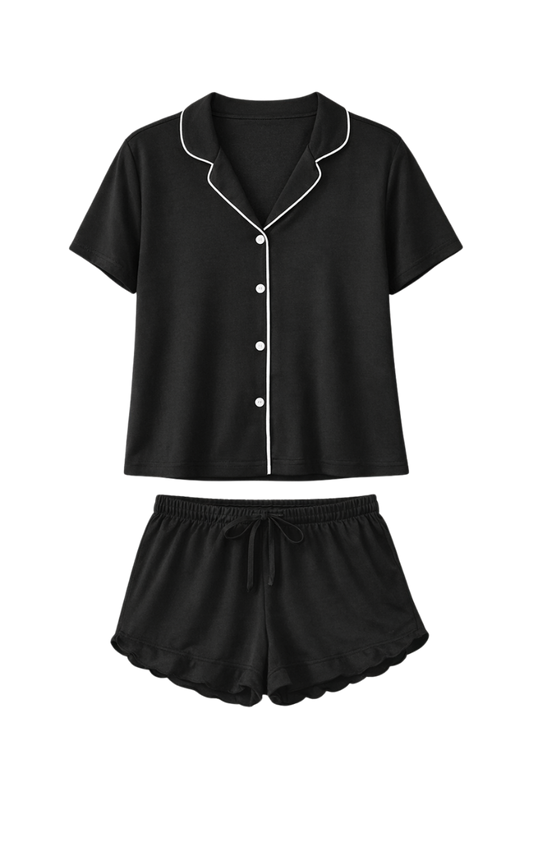 Cotton Pajama Set - Shorts