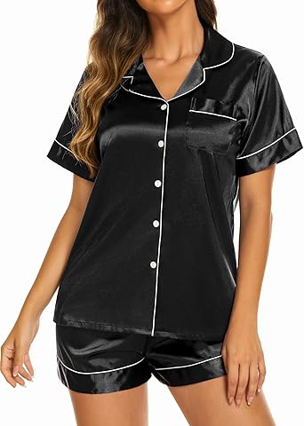 Silk Pajama Set - Shorts