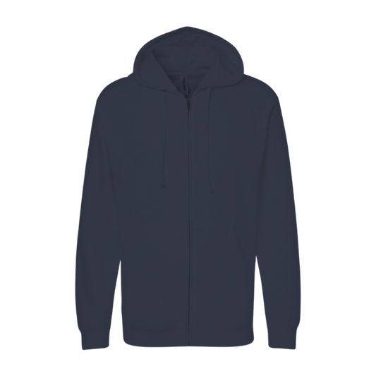 Midweight Full-Zip Hooded Sweatshirt